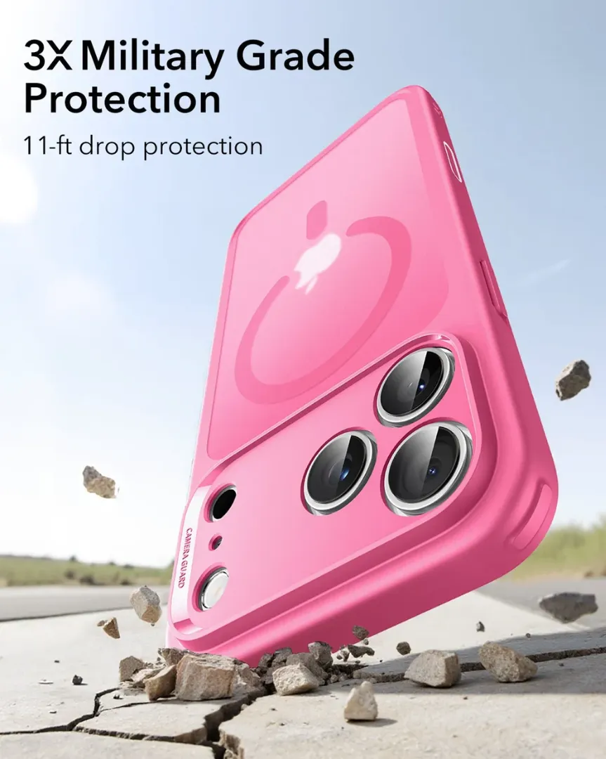 iPhone 17 ProMax ESR Hybrid Case Frosted Pink - Image 3