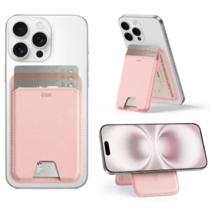 Classic Magnetic Wallet Stand for 5 cards - Pink