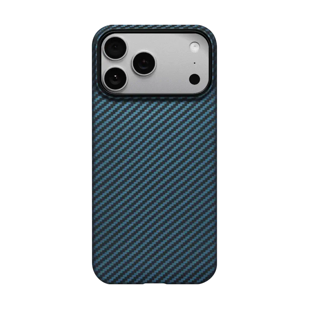 iPhone 17 ProMax-Pitaka Black/Blue Ultra Slim Case