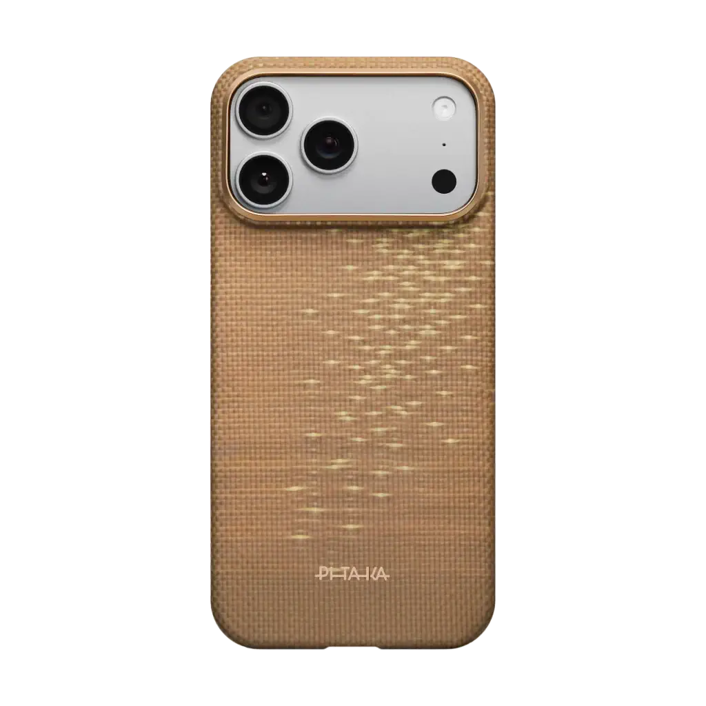 iPhone 17 ProMax - iPhone 17 ProMax-Pitaka Golden Glint Ultra Slim Case