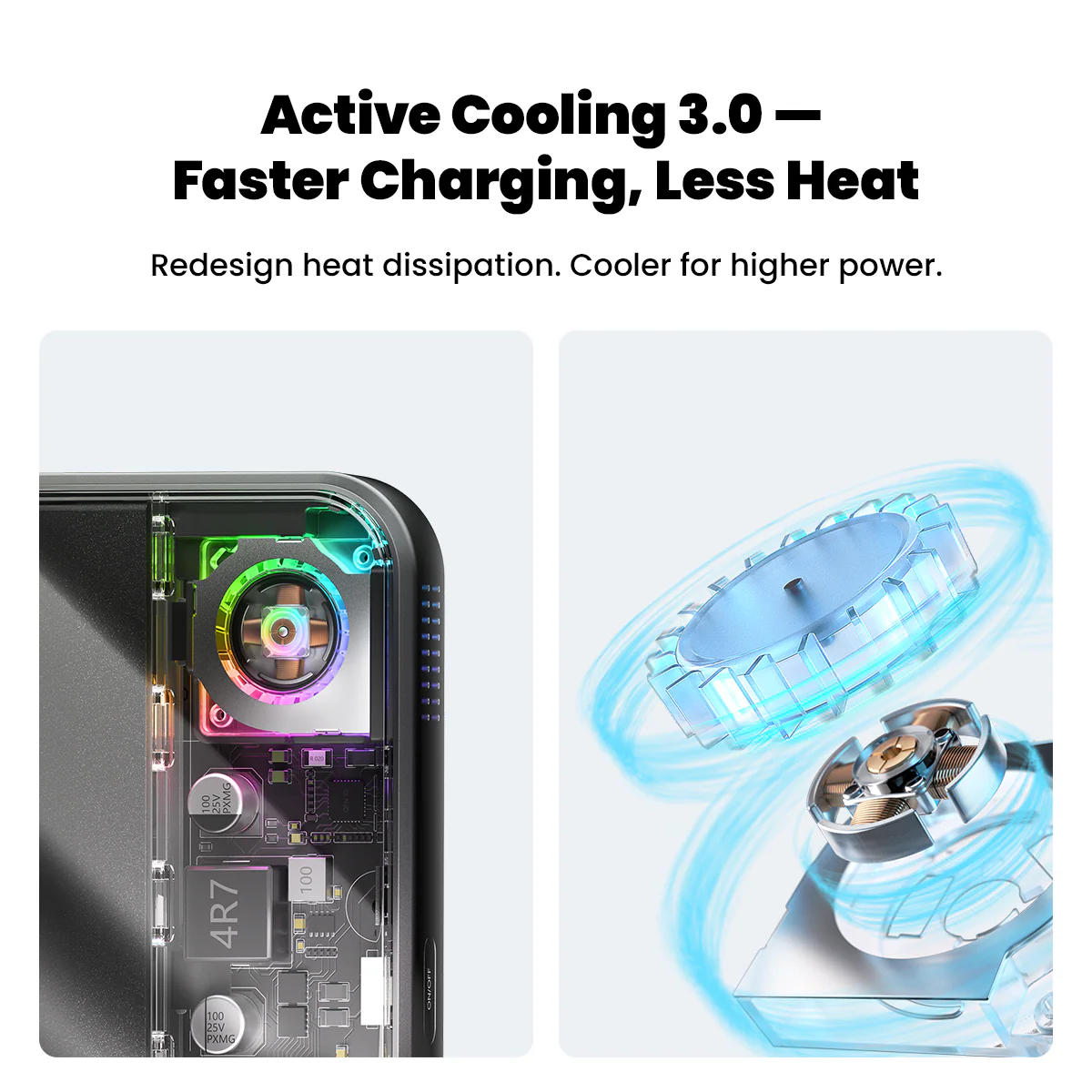 SHARGE ICEMAG 3 portable power bank with 10,000mAh capacity, 35W fast charging, Qi2 wireless charging