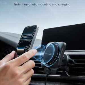 ESR 15W Wireless Car Charger with CryoBoost (HaloLock) - Black