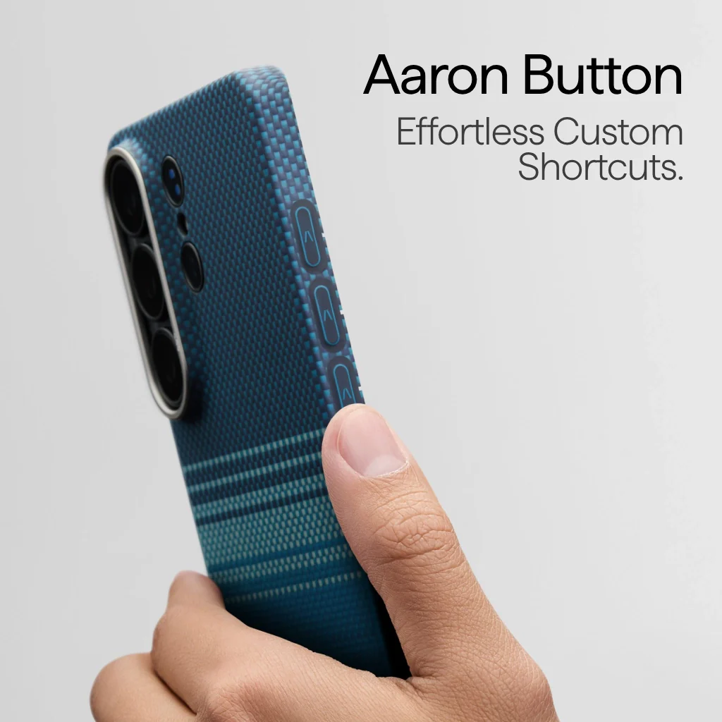 S26 Ultra -Pitaka Aaron Button Ultra Slim Case Moonrise - Image 4