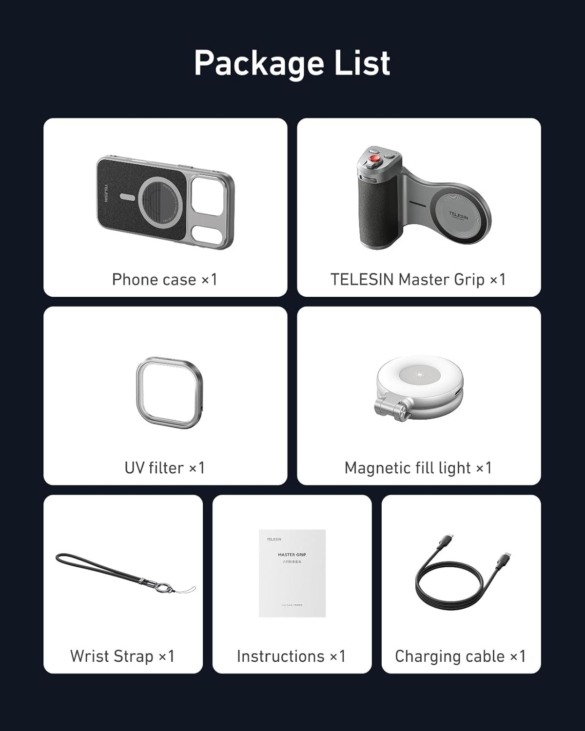 Telesin Master Grip – All-in-One Kit - Image 6