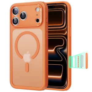 iPhone 17 Pro Case - iPhone 17 Pro ESR Hybrid Case Frosted Orange