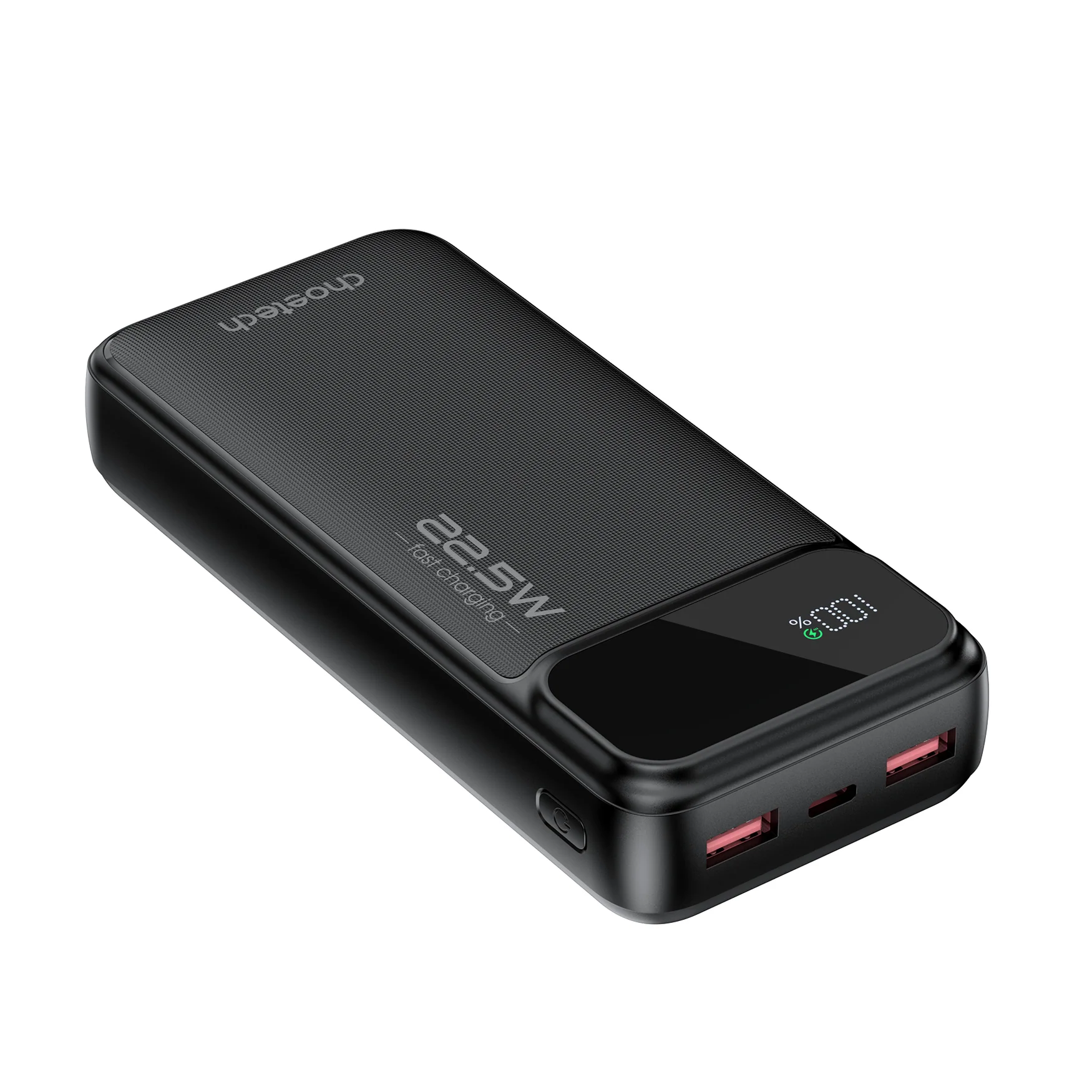 Choetech 20000mAh Power Bank 22.5W USB-C + Dual USB-A, Black- B729 - Image 2