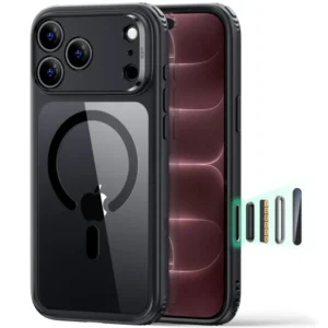 iPhone 18 ProMax ESR Hybrid Magnetic Case Clear Black