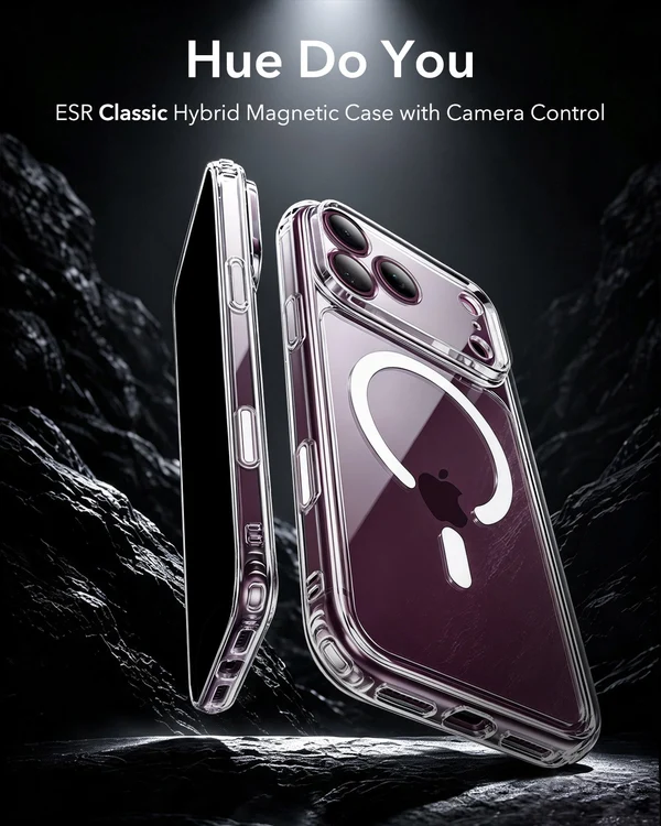 iPhone 18 ProMax ESR Hybrid Magnetic Case Clear - Image 6