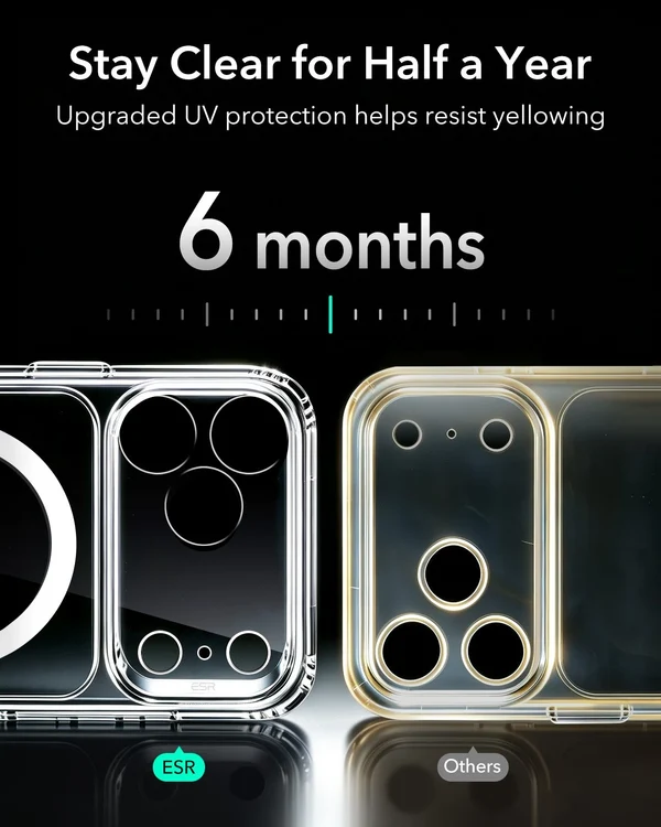 iPhone 18 ProMax ESR Hybrid Magnetic Case Clear - Image 5